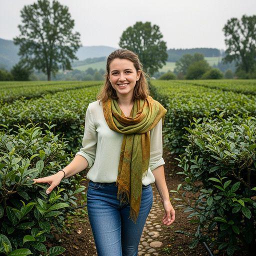 Friss gyógynövények, mint például a kamilla és a menta, egy vágott deszkán.